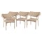 Flash Furniture Natural PE Rattan Wicker Patio Dining Chair, 4PK 4-TT-TT002-NAT-GG - alternate 8